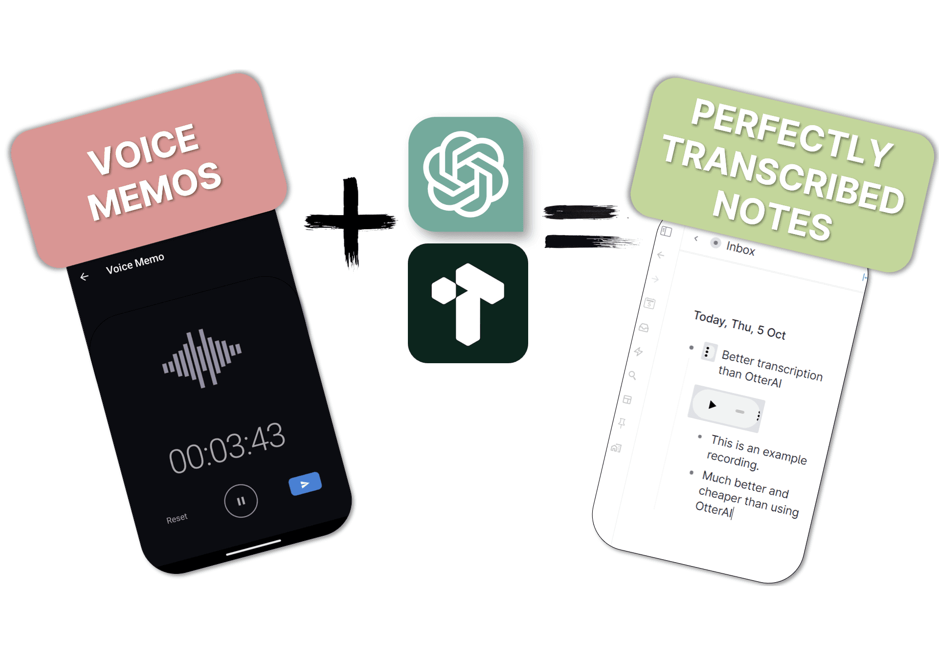 Transcribe voice recordings with Tana Capture